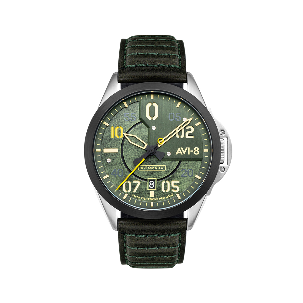 Đồng hồ AVI-8 Nam AV-4086-03 Dây Da 43mm