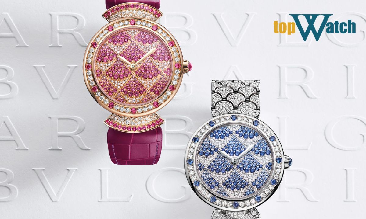 Đồng hồ Bvlgari của nước nào? Mua ở đâu chính hãng? Bvlgari Divas’ Dream nổi bật với họa tiết hình quạt lấy cảm hứng từ các bức khảm La Mã cổ đại
