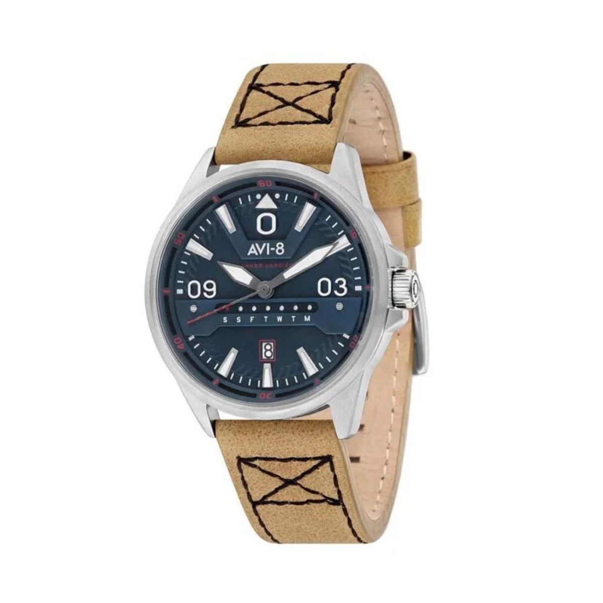 Đồng hồ AVI-8 Nam AV-4063-02 Dây Da 44mm