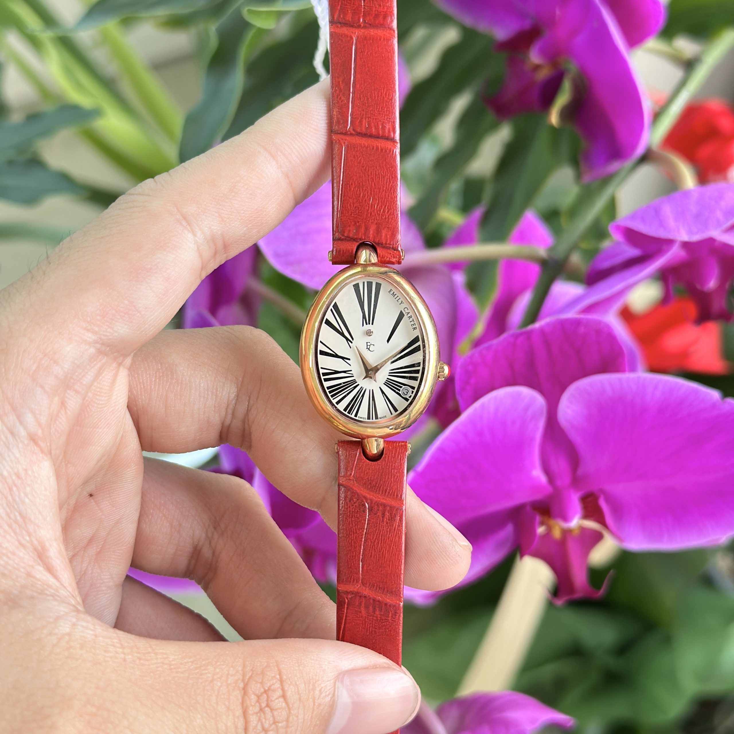 Đồng hồ Emily Carter Nữ ECO38QRR14CR Dây Da 24mm