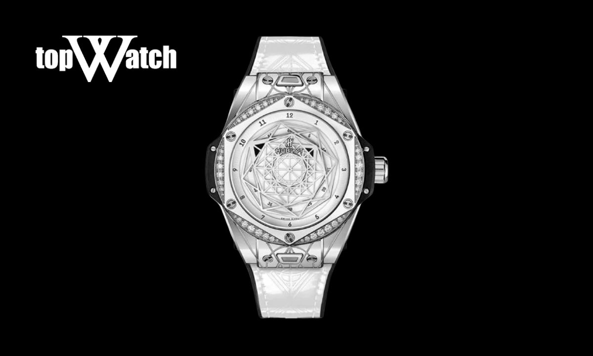 Top 10 mẫu đồng hồ Hublot mặt trắng đẹp, tinh tế và sang trọng Đồng hồ Hublot Big Bang Sang Bleu 465.SS.2027.VR.1204.MXM19 Automatic Diamond 39mm