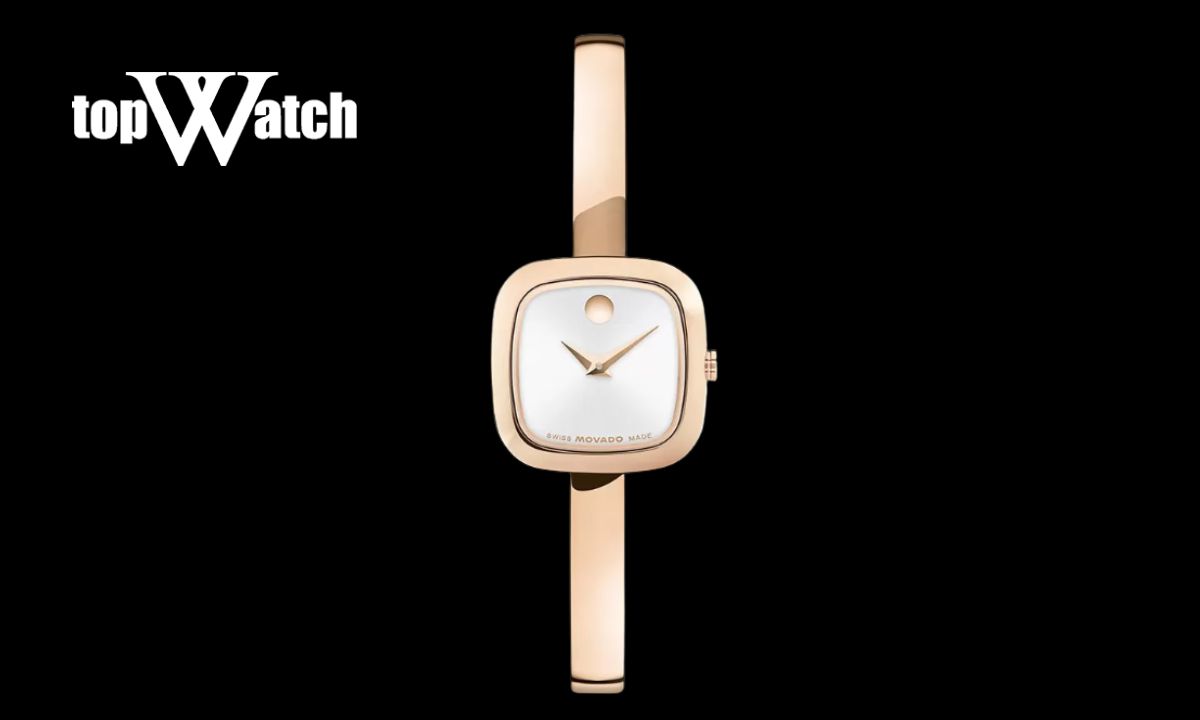 Gợi ý 6 mẫu đồng hồ Movado mặt chữ nhật thanh lịch, tối giản và sang trọng Đồng Hồ Movado Mặt Chữ Nhật Nữ Museum Classic Bangle 0608059