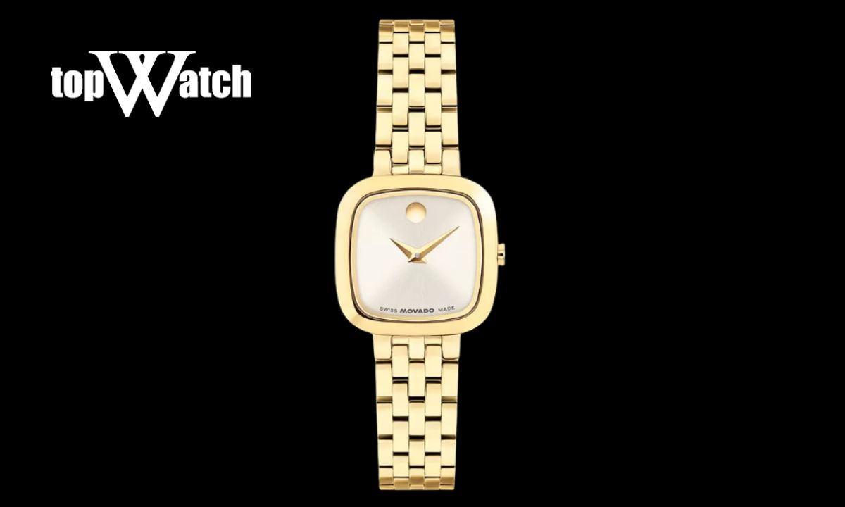 Gợi ý 6 mẫu đồng hồ Movado mặt chữ nhật thanh lịch, tối giản và sang trọng Đồng Hồ Movado Nữ Museum Classic 0608095