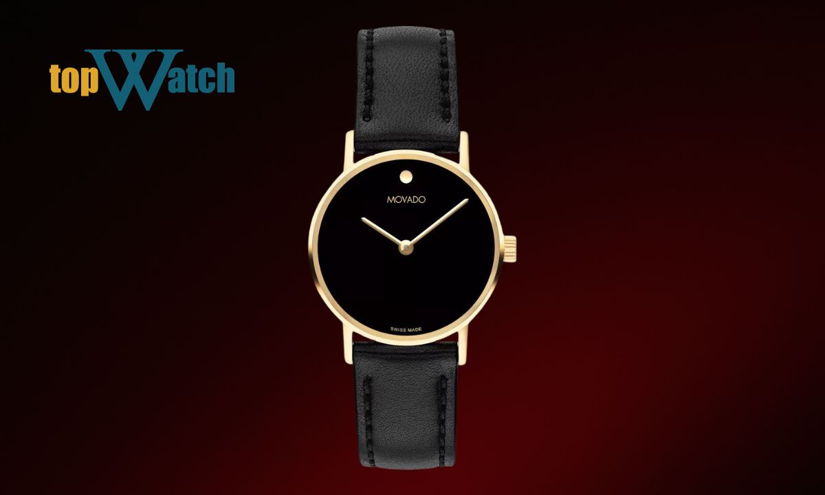 Top 13 mẫu đồng hồ Movado nữ dây da đẹp và đáng mua Đồng hồ Movado Signature 28mm 0607599