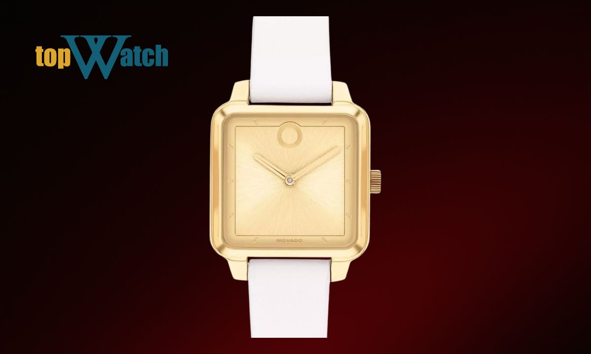 Top 13 mẫu đồng hồ Movado nữ dây da đẹp và đáng mua Đồng hồ Movado Trend Rectangle 3601371
