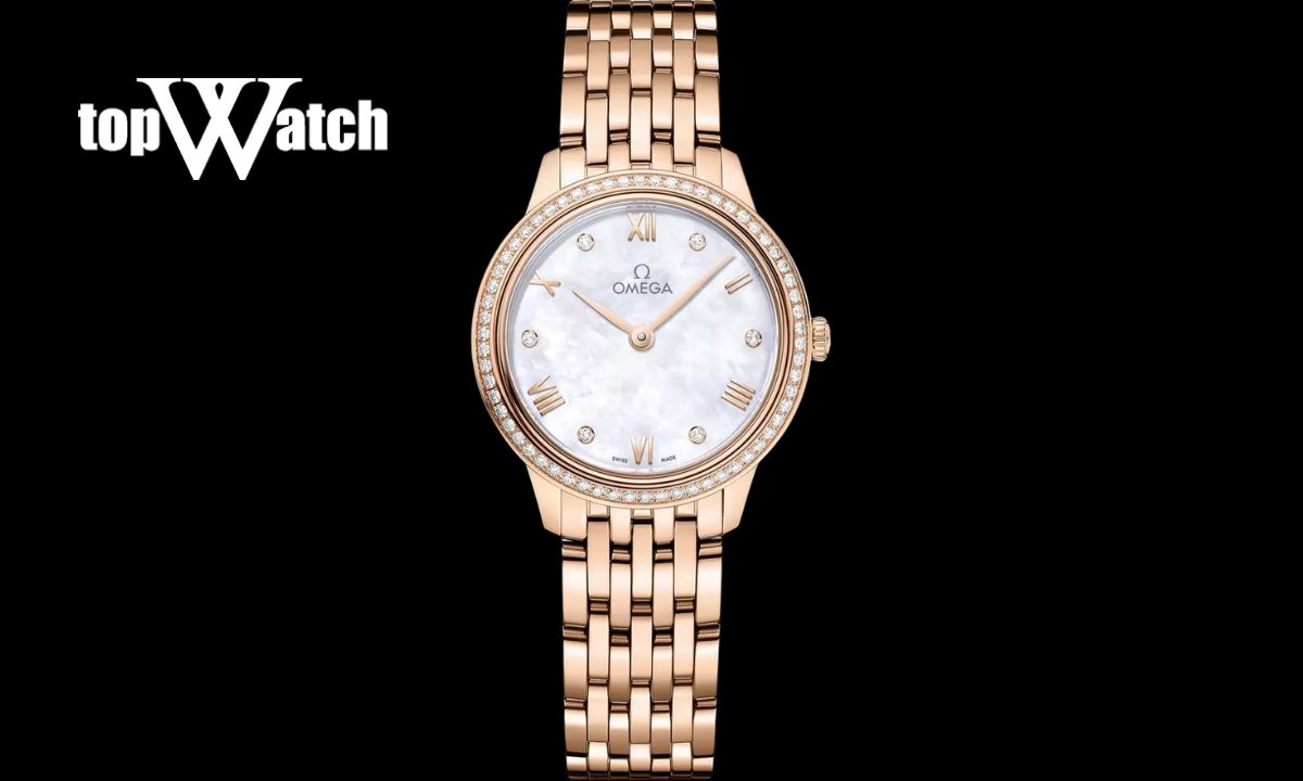 Gợi ý 11 mẫu đồng hồ Omega nữ dây kim loại thanh lịch, sang trọng Đồng hồ Omega De Ville 434.55.28.60.55.001 Prestige 27.5mm