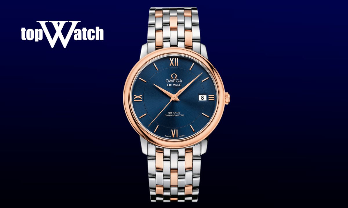 Chiêm ngưỡng 5 mẫu đồng hồ Omega mặt xanh độc lạ, bí ẩn và cuốn hút Đồng hồ Omega De Ville Prestige 424.20.37.20.03.002