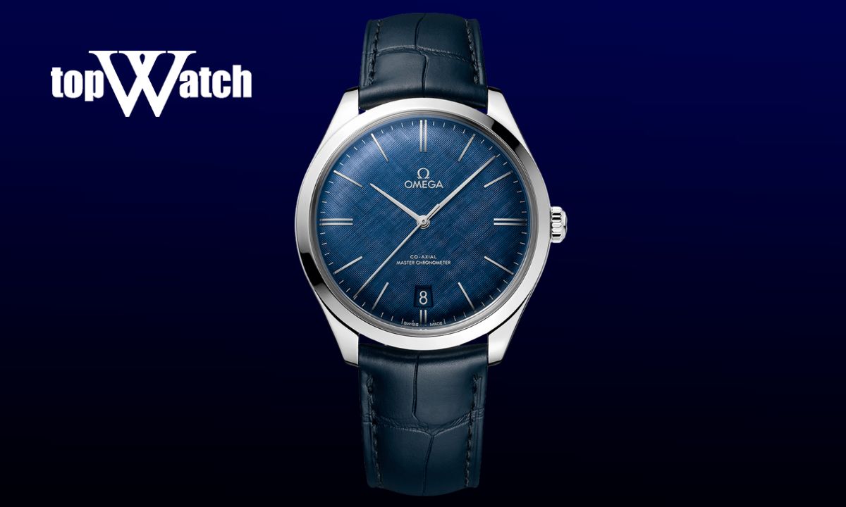 Chiêm ngưỡng 5 mẫu đồng hồ Omega mặt xanh độc lạ, bí ẩn và cuốn hút Đồng hồ Omega De Ville Trésor 435.13.40.21.03.001