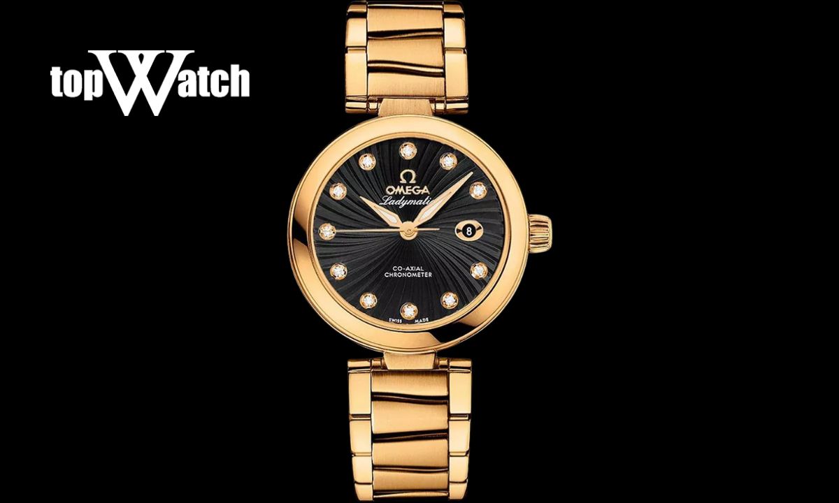 Gợi ý 11 mẫu đồng hồ Omega nữ dây kim loại thanh lịch, sang trọng Đồng hồ Omega Ladymatic 425.60.34.20.51.002 Co‑Axial 34mm