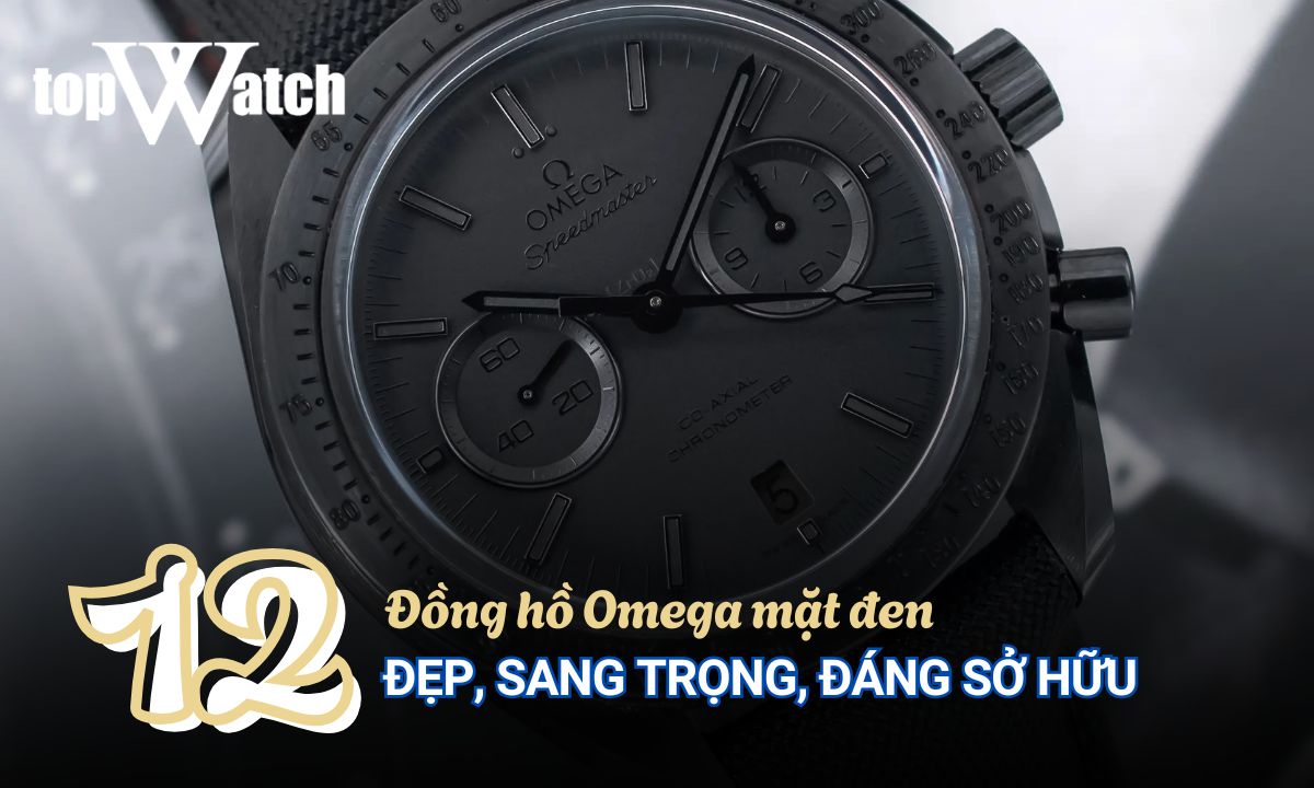 đồng hồ omega mặt đen