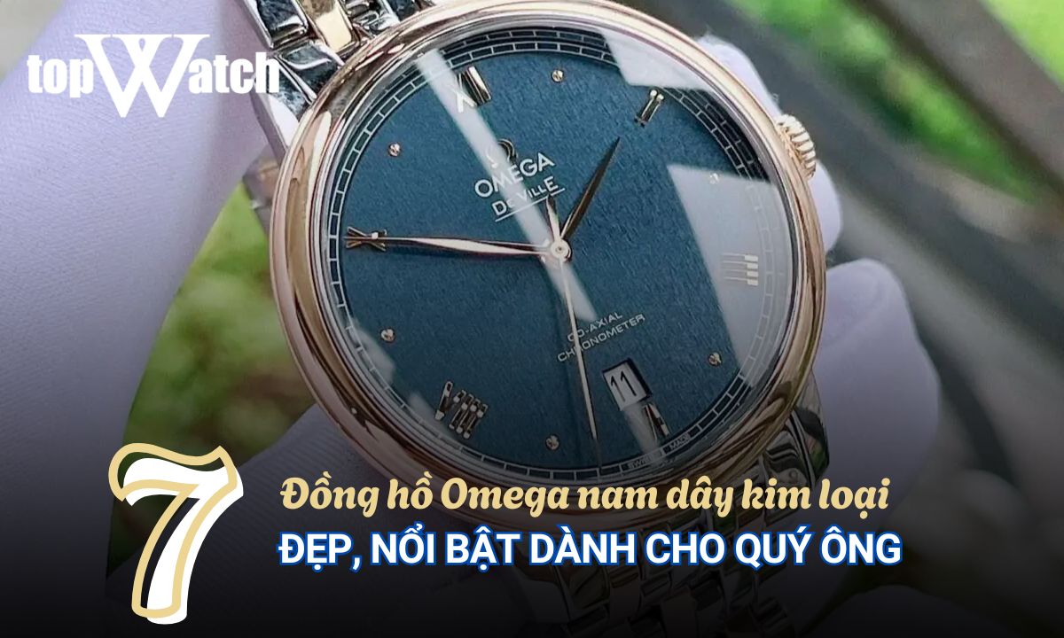 đồng hồ omega nam dây kim loại