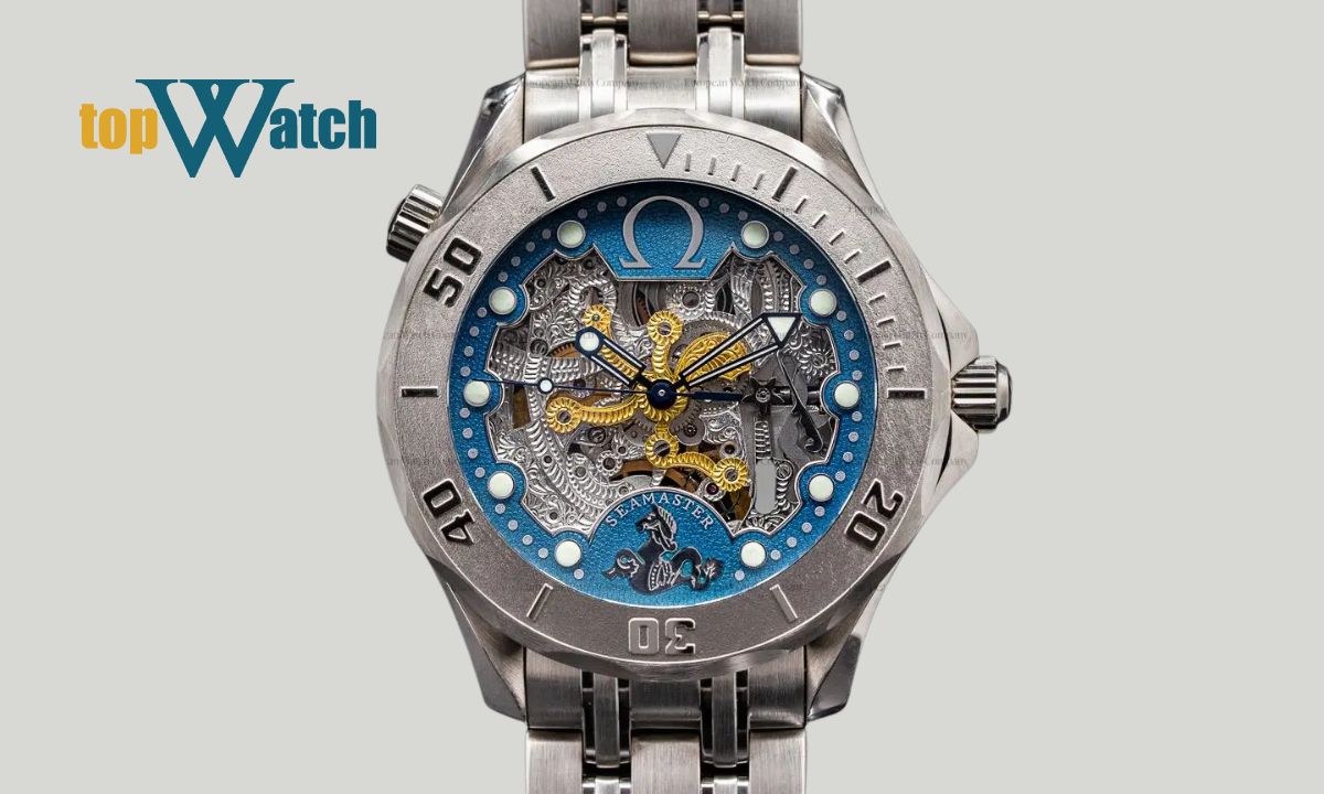 Khám phá 12 mẫu đồng hồ Omega lộ cơ ấn tượng, độc đáo, giá trị cao Đồng hồ Omega Seamaster Diver 300M Skeleton ref. 2932.80.00