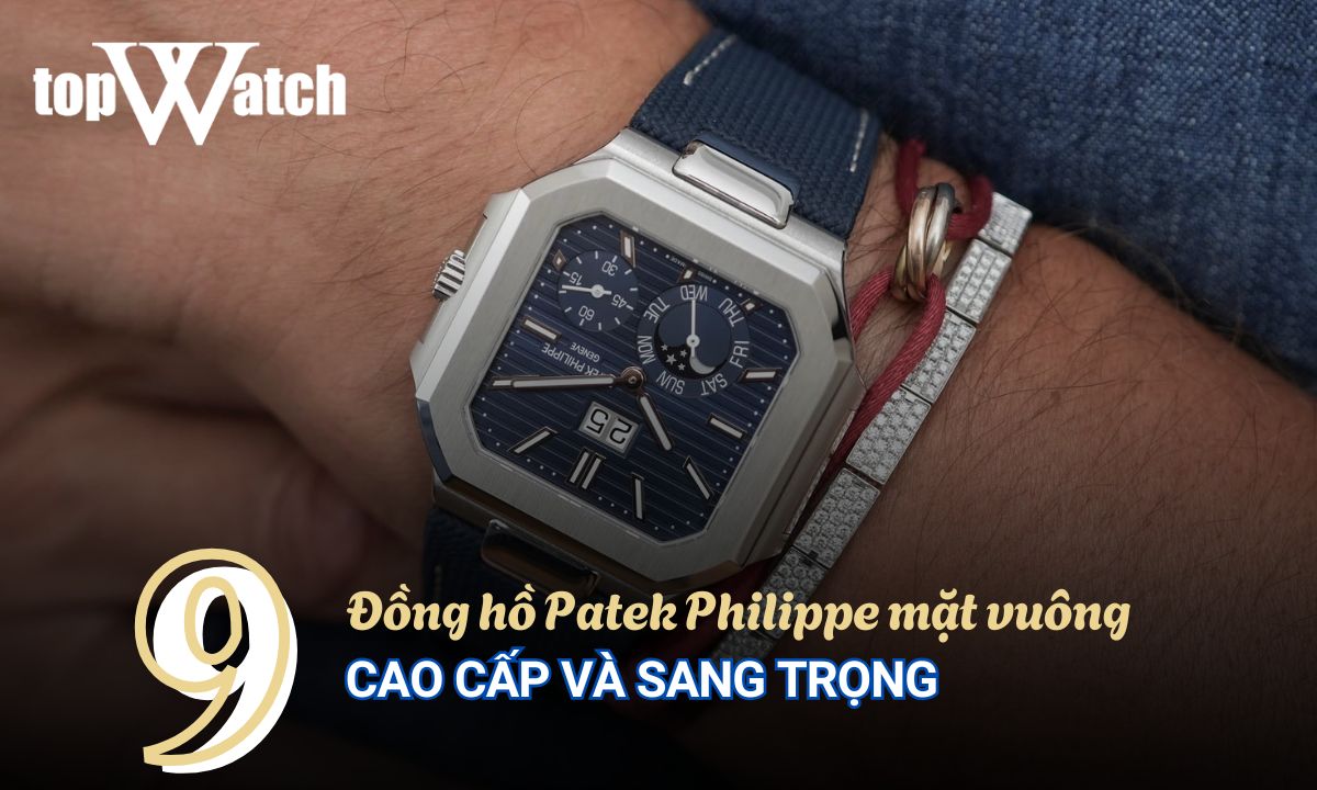 đồng hồ patek philippe mặt vuông