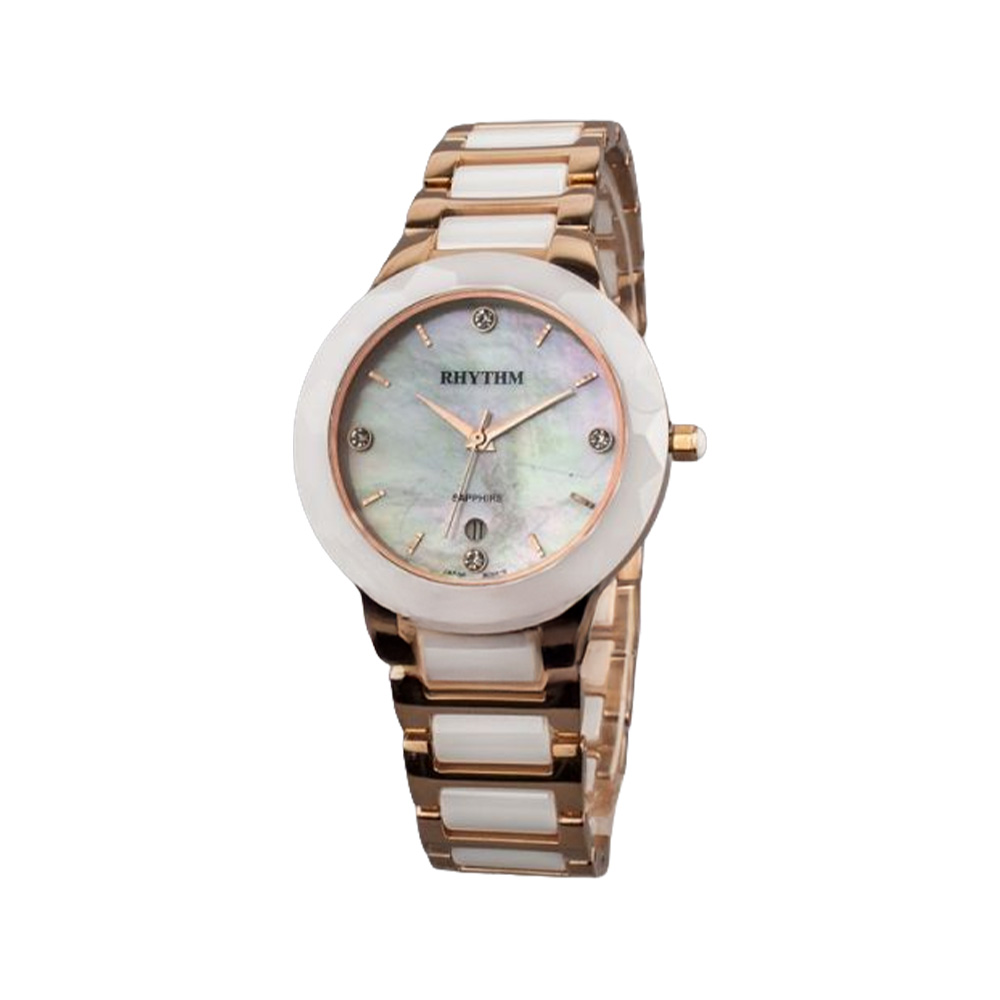 Đồng Hồ Rhythm Nữ F1206T06 Dây Ceramic 32mm