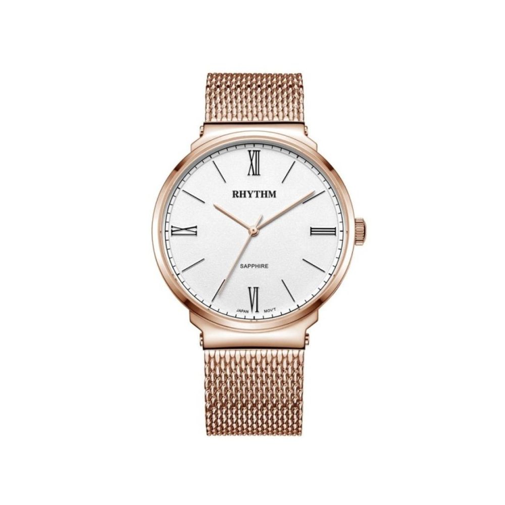 Đồng Hồ Rhythm Nam FI1606S04 Dây Mesh 40mm