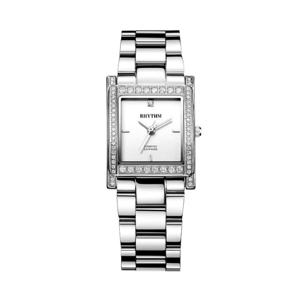 Đồng Hồ Rhythm Nữ L1204S01 Dây Thép không gỉ 23x30mm