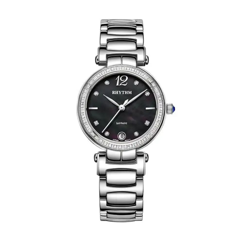 Đồng Hồ Rhythm Nữ L1504S02 Dây Thép không gỉ 30mm