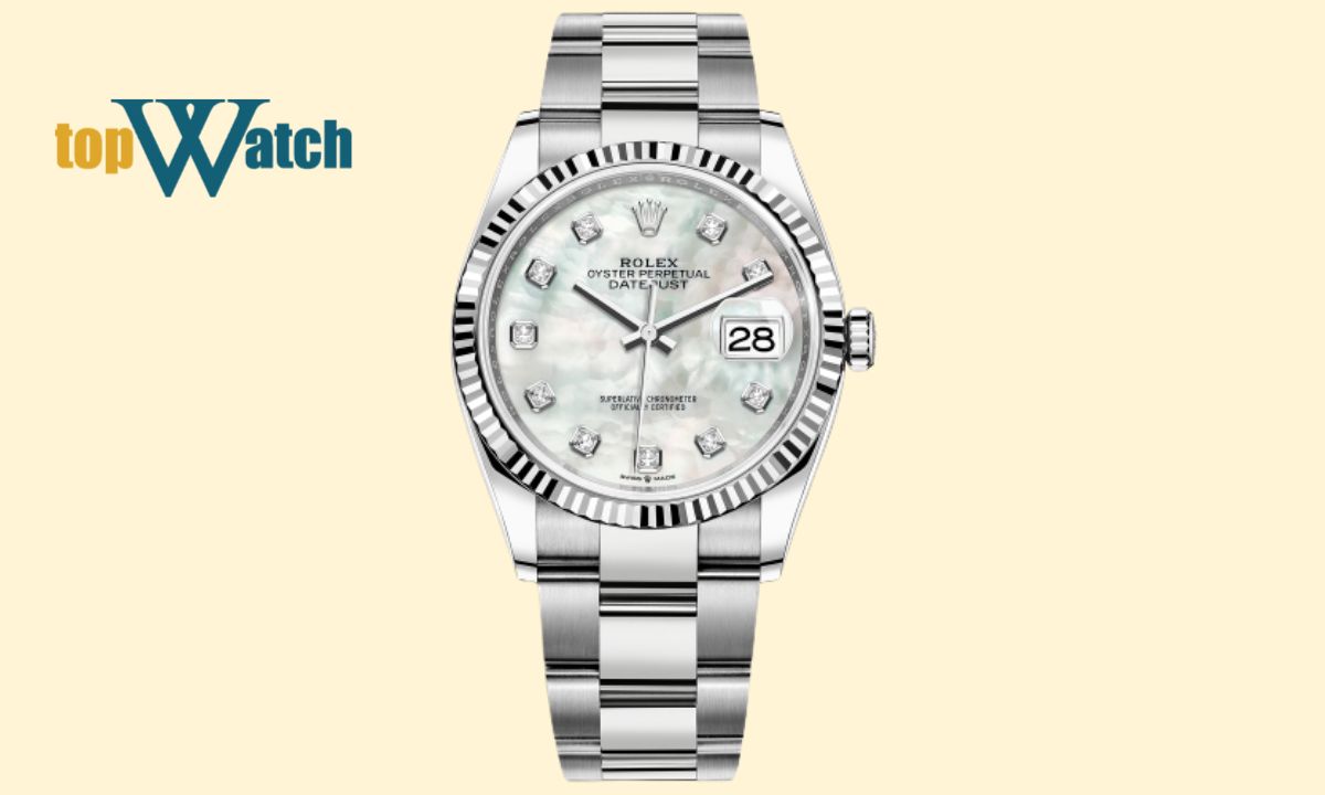Đồng hồ Rolex Mặt Xà Cừ Trắng Datejust 36 ref. 126234