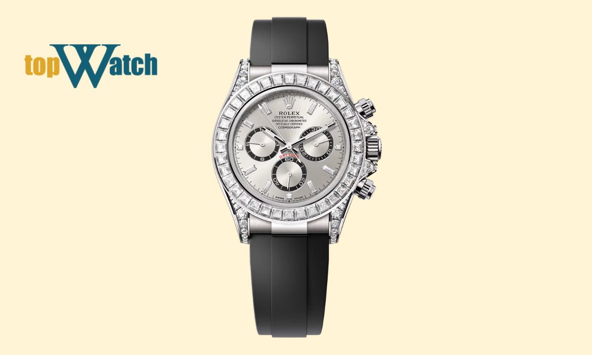 Đồng hồ Rolex Mặt Xà Cừ Trắng và Đen Cosmograph Daytona ref. 126589RBR