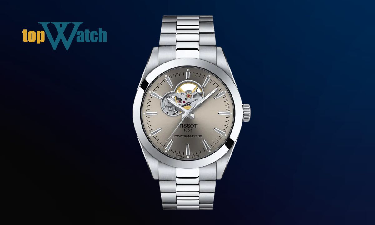 Đồng hồ Tissot Gentleman Open Heart mặt rhodium T127.407.11.081.00