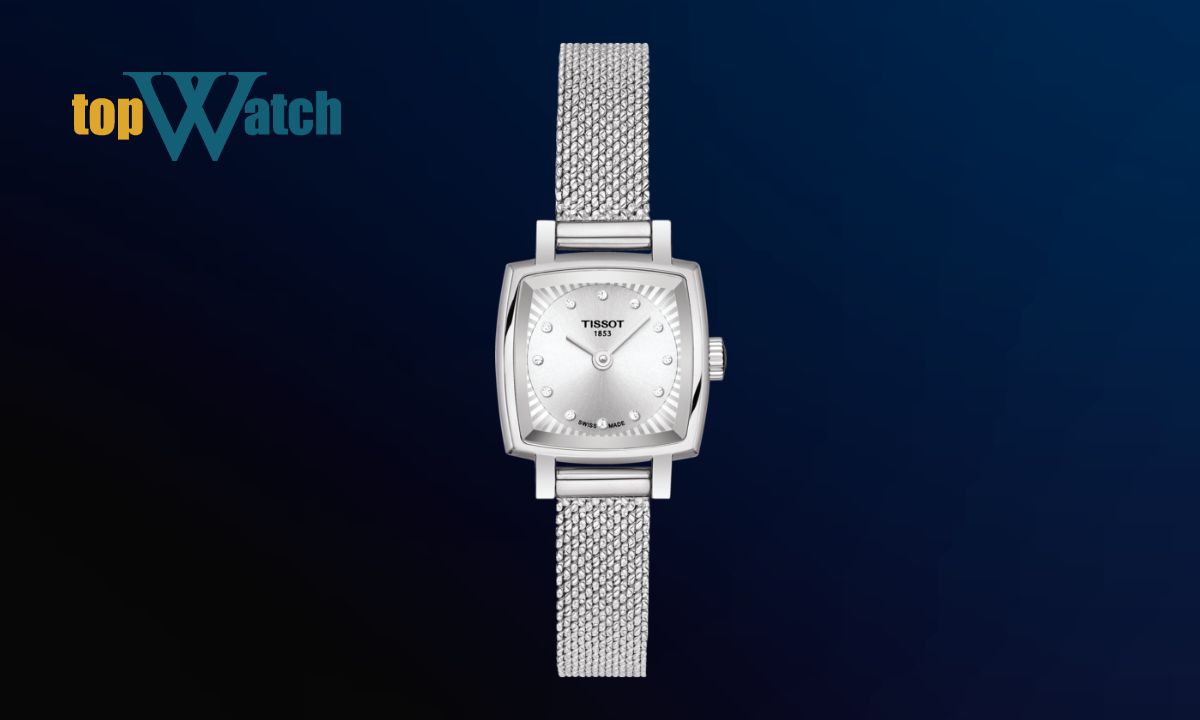 Top 11 mẫu đồng hồ Tissot mặt chữ nhật đa dạng cho nam và nữ Đồng hồ Tissot Lovely Square Diamond Dial T058.109.11.036.00