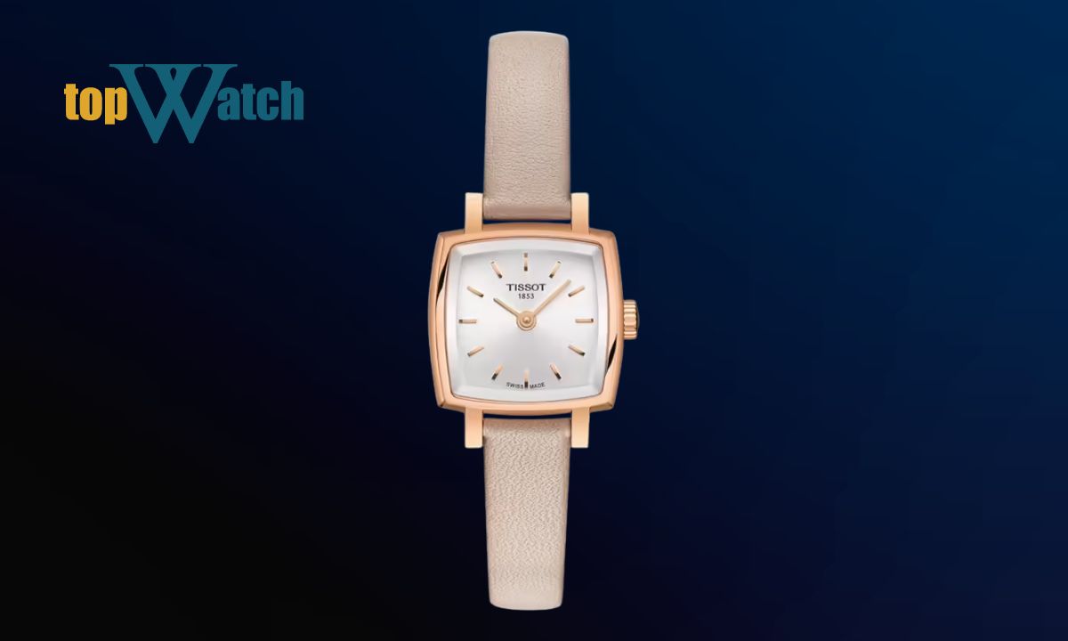 Top 11 mẫu đồng hồ Tissot mặt chữ nhật đa dạng cho nam và nữ Đồng hồ Tissot Lovely Square Rose Gold PVD T058.109.36.031.00