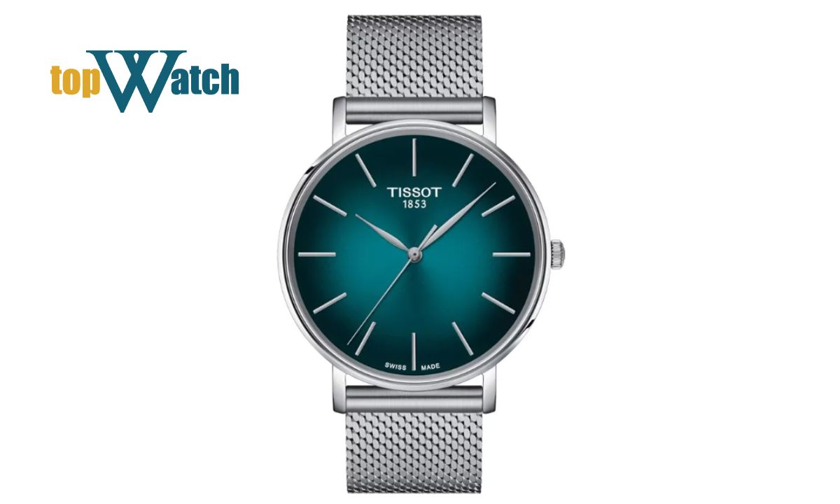 Gợi ý 10 mẫu đồng hồ Tissot nam dây kim loại đẹp và sang trọng Đồng Hồ Tissot Nam Dây Kim Loại Everytime T143.410.11.041.00 40mm