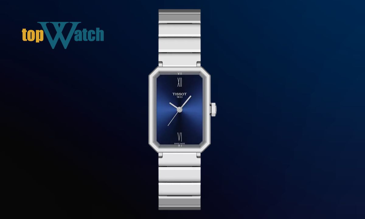 Top 11 mẫu đồng hồ Tissot mặt chữ nhật đa dạng cho nam và nữ Đồng hồ Tissot SRV Blue Dial T160.110.11.043.00