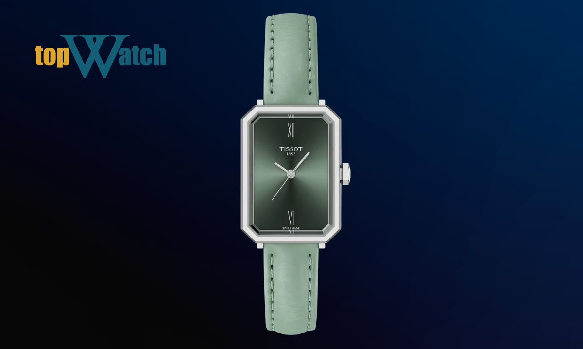 Top 11 mẫu đồng hồ Tissot mặt chữ nhật đa dạng cho nam và nữ Đồng hồ Tissot SRV Green Dial T160.110.16.093.00