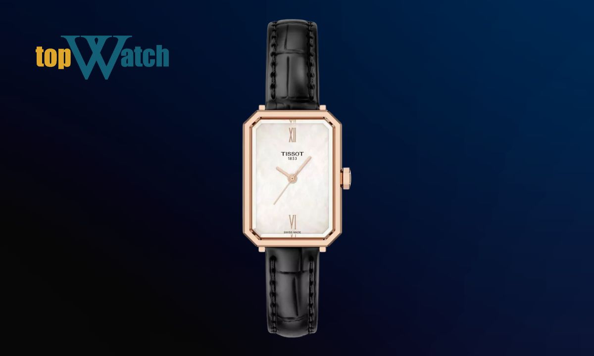 Top 11 mẫu đồng hồ Tissot mặt chữ nhật đa dạng cho nam và nữ Đồng hồ Tissot SRV Mother-of-Pearl T160.110.36.113.00