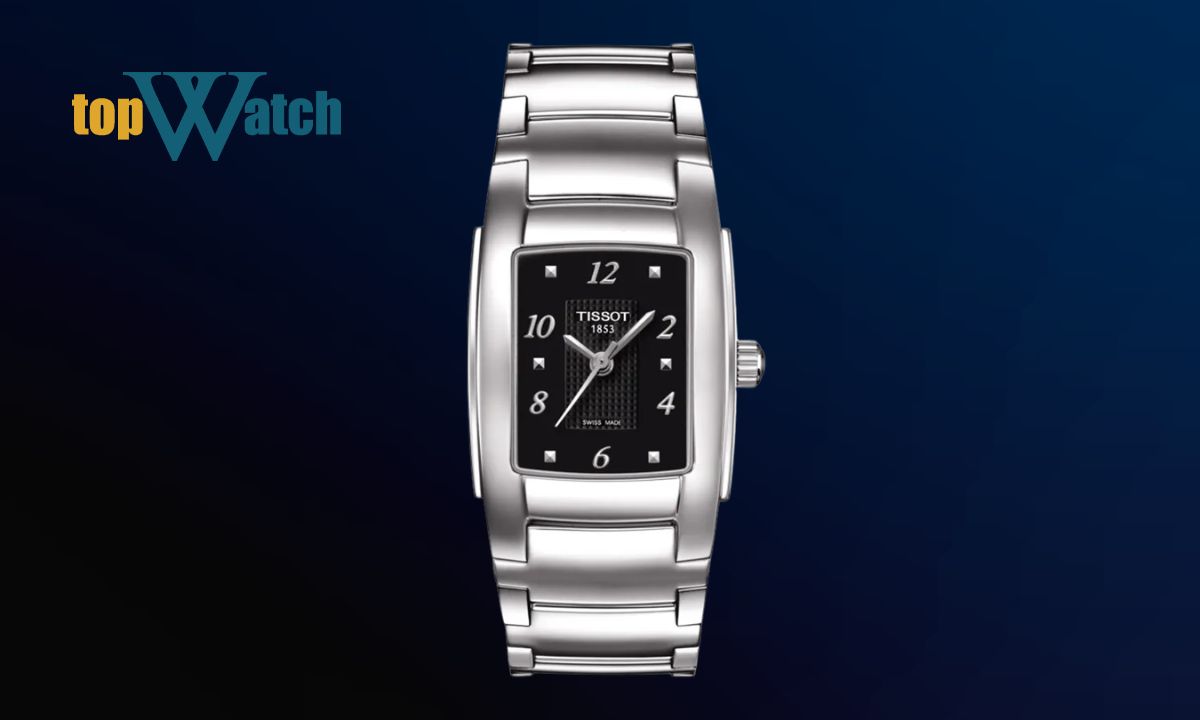 Top 11 mẫu đồng hồ Tissot mặt chữ nhật đa dạng cho nam và nữ Đồng hồ Tissot T-10 Black Dial T073.310.11.057.00
