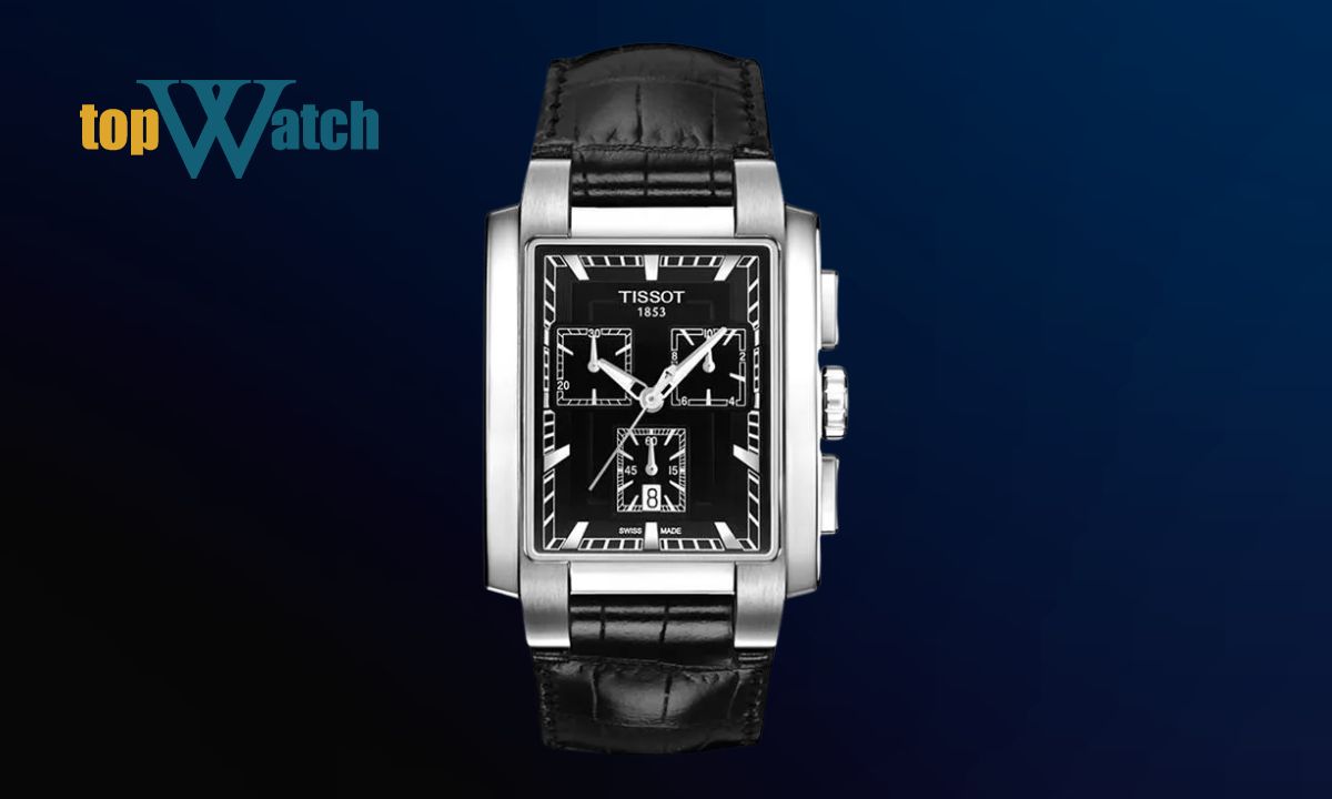 Top 11 mẫu đồng hồ Tissot mặt chữ nhật đa dạng cho nam và nữ Đồng hồ Tissot TXL Chronograph Black Dial T061.717.16.051.00