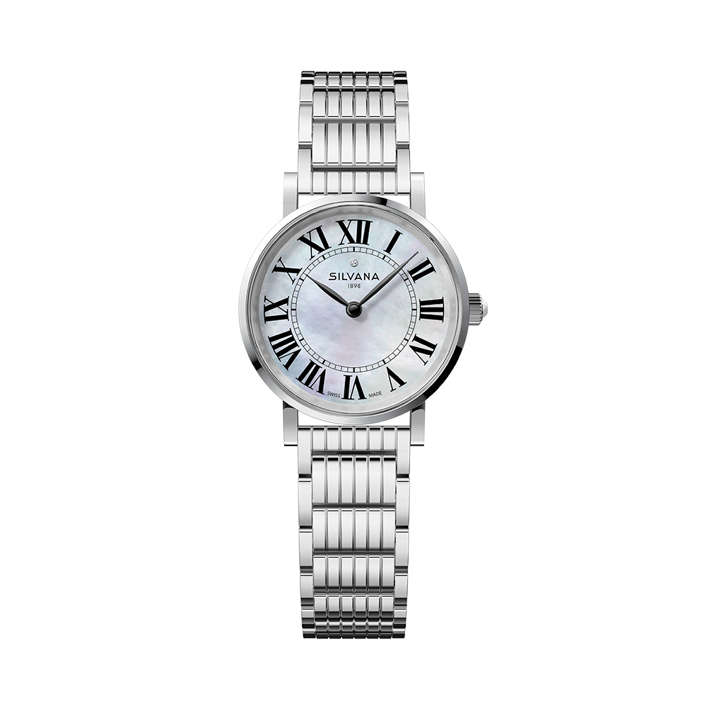 Đồng hồ Silvana Nữ SR12QSS15S Dây Thép Không Gỉ 28mm