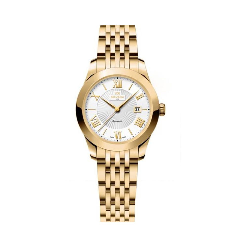 Đồng hồ Silvana Nữ SR28AYY12Y Dây Thép Không Gỉ 28mm