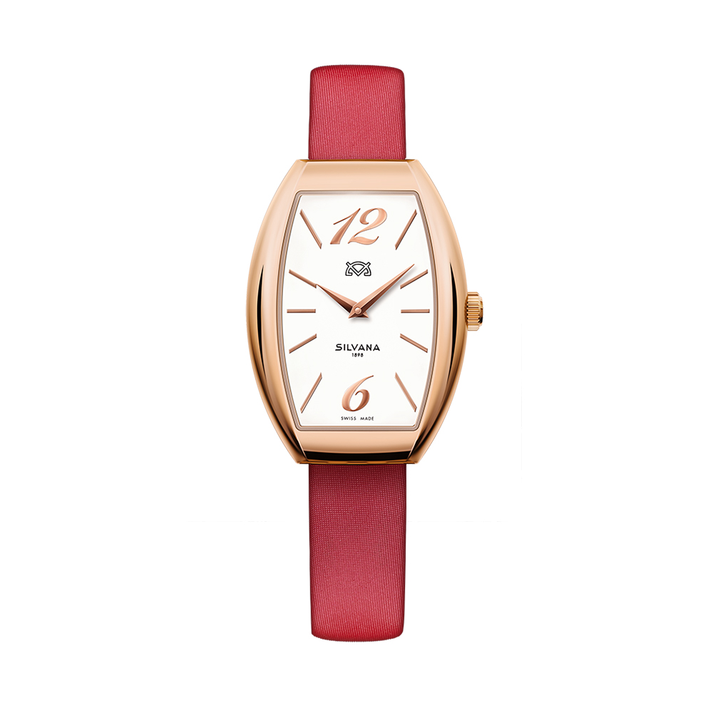 Đồng hồ Silvana Nữ ST28QRR24SRG Dây Da 39x28mm