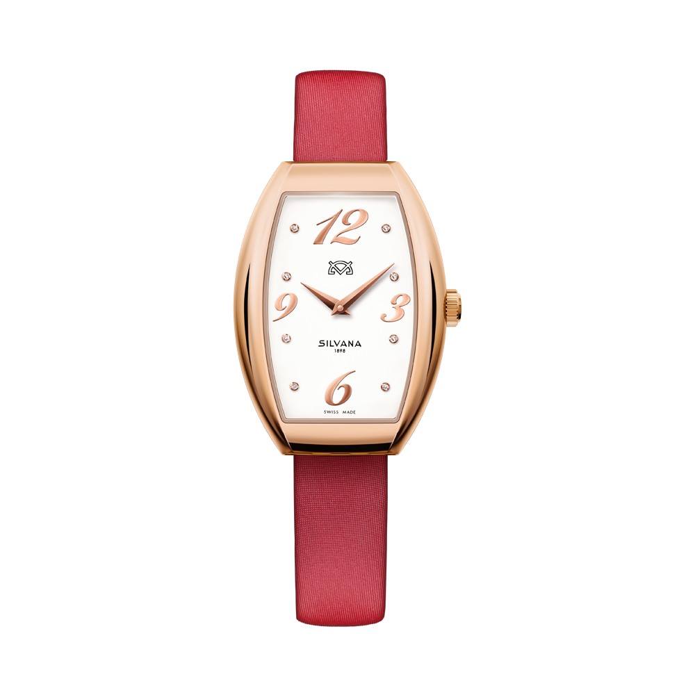 Đồng hồ Silvana Nữ ST28QRR34SRG Dây Da 39x28mm
