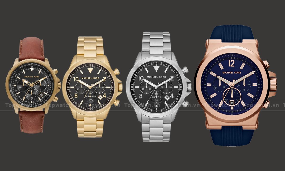 Đồng hồ Michael Kors sở hữu đa dạng vỏ và dây đồng hồ khác nhau
