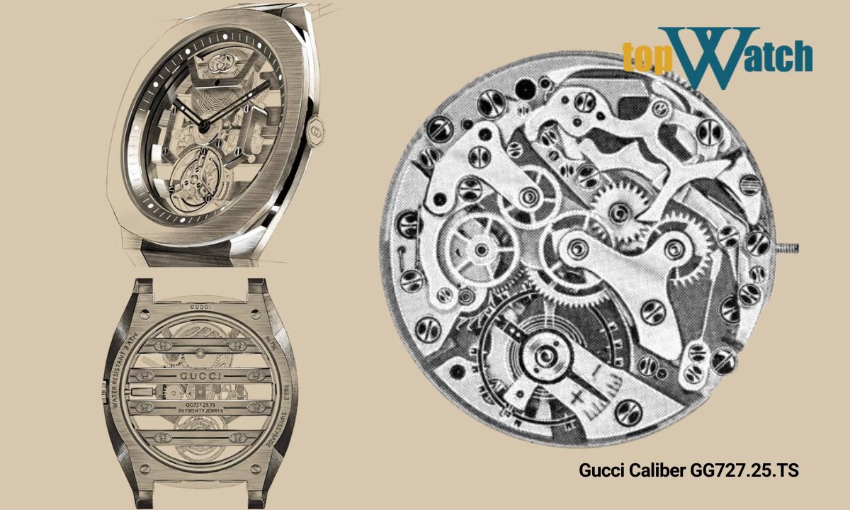 Đồng hồ Gucci của nước nào? Có tốt không? Giá bao nhiêu? Bộ máy Gucci Caliber GG727.25.TS