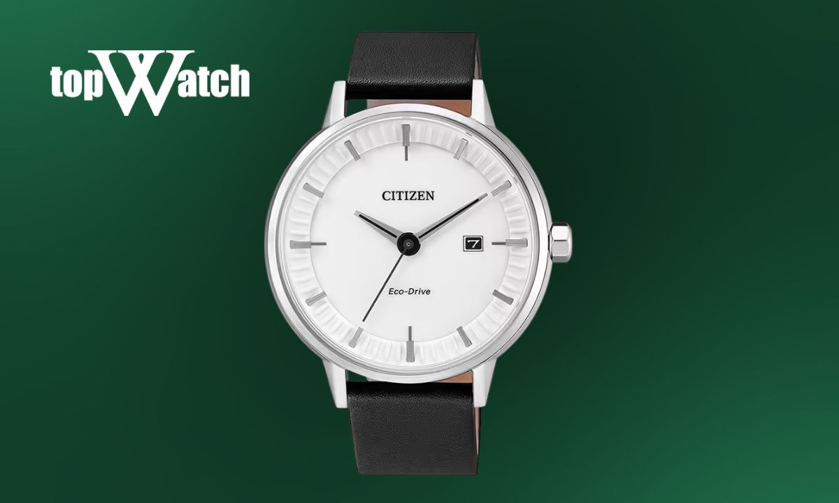 Top 14 đồng hồ Citizen dây da nam nữ thanh lịch, sang trọng Đồng hồ Citizen BM7370-11A Eco-Drive dây da đen
