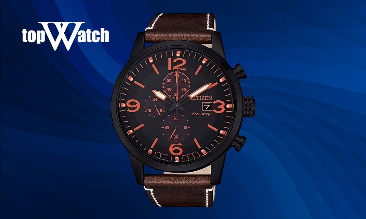 Đồng hồ Citizen CA0617-11E nam Eco-Drive Chronograph dây da