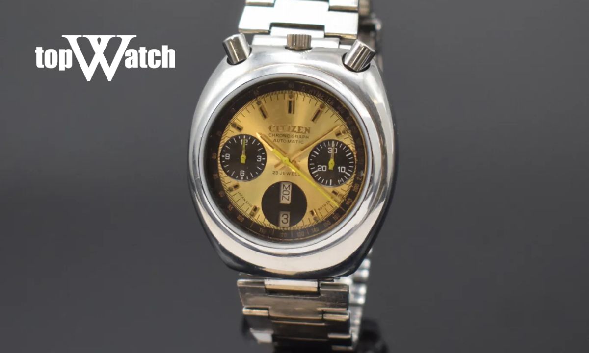 Top 8 đồng hồ Citizen cổ xưa đáng sưu tầm theo thời gian Đồng hồ Citizen cổ xưa Bullhead 4-901177K / 67-9011 dây kim loại