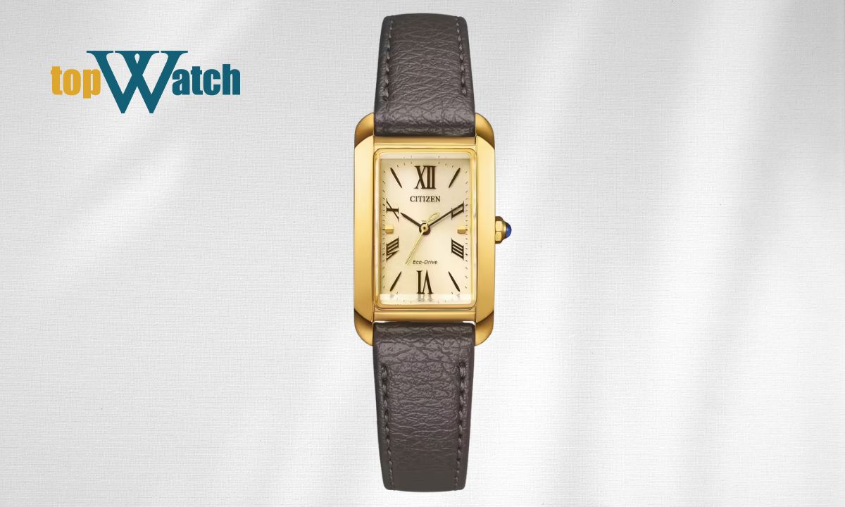 Top 11 mẫu đồng hồ Citizen Eco-Drive nữ thanh lịch, hiện đại Đồng hồ Citizen L EW5622-09P nữ Eco-Drive mặt số vàng
