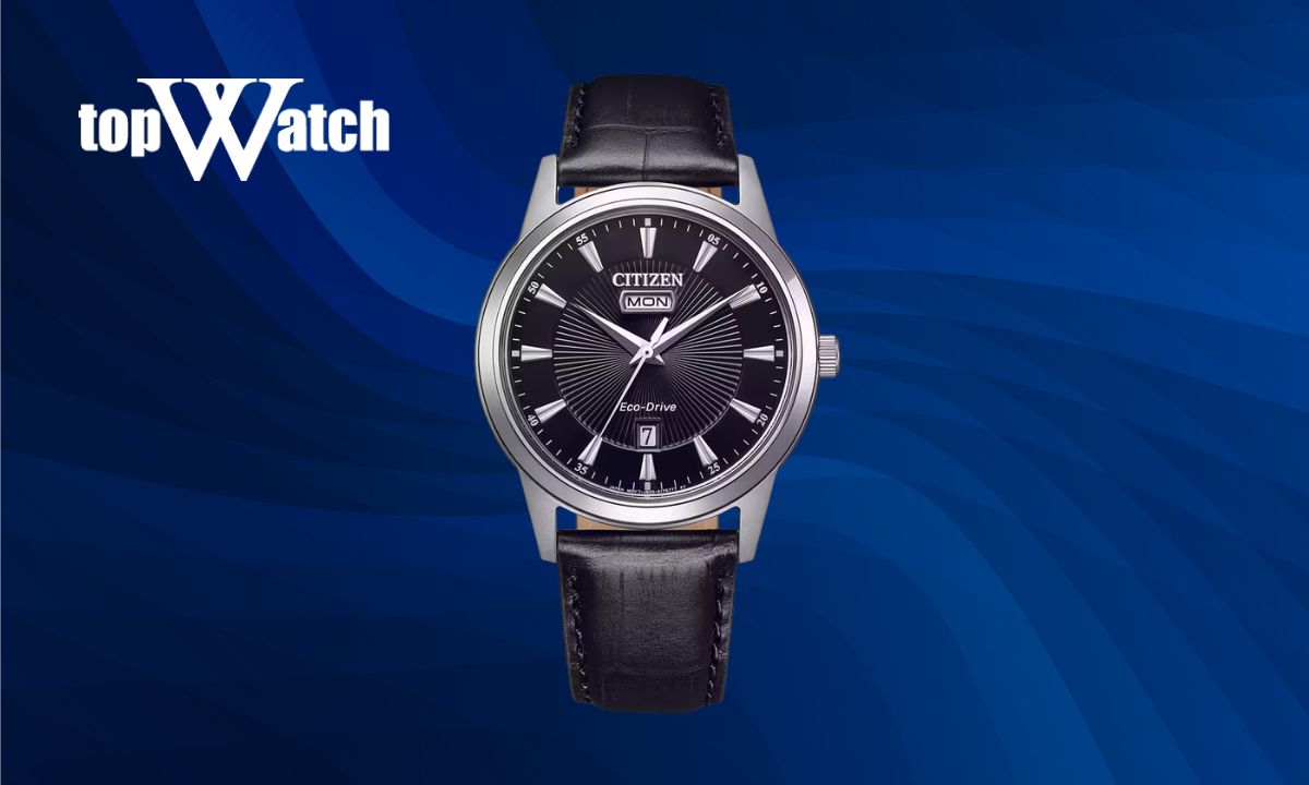 Đồng hồ Citizen nam Eco-Drive AW0100-27E mặt số đen