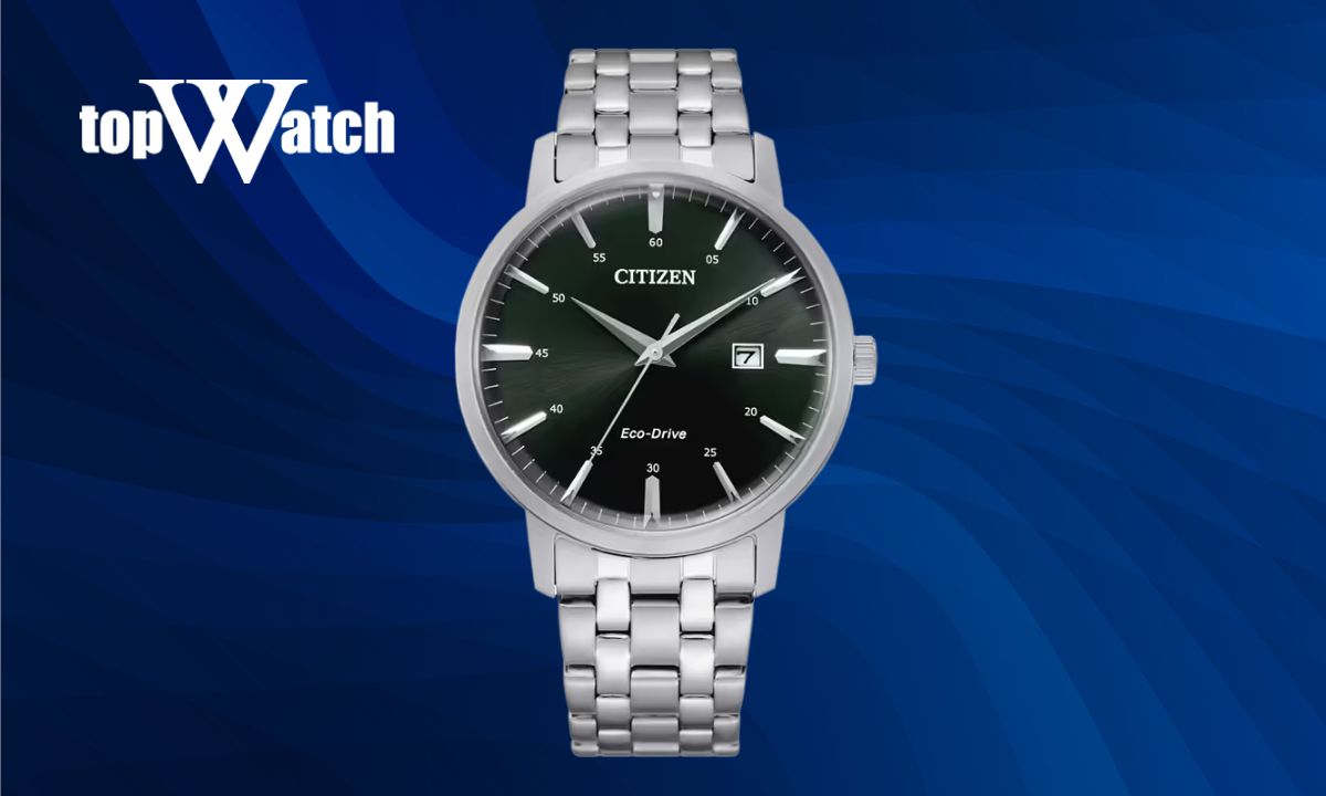 Đồng hồ Citizen nam Eco-Drive BM7460-88E mặt số xanh đen