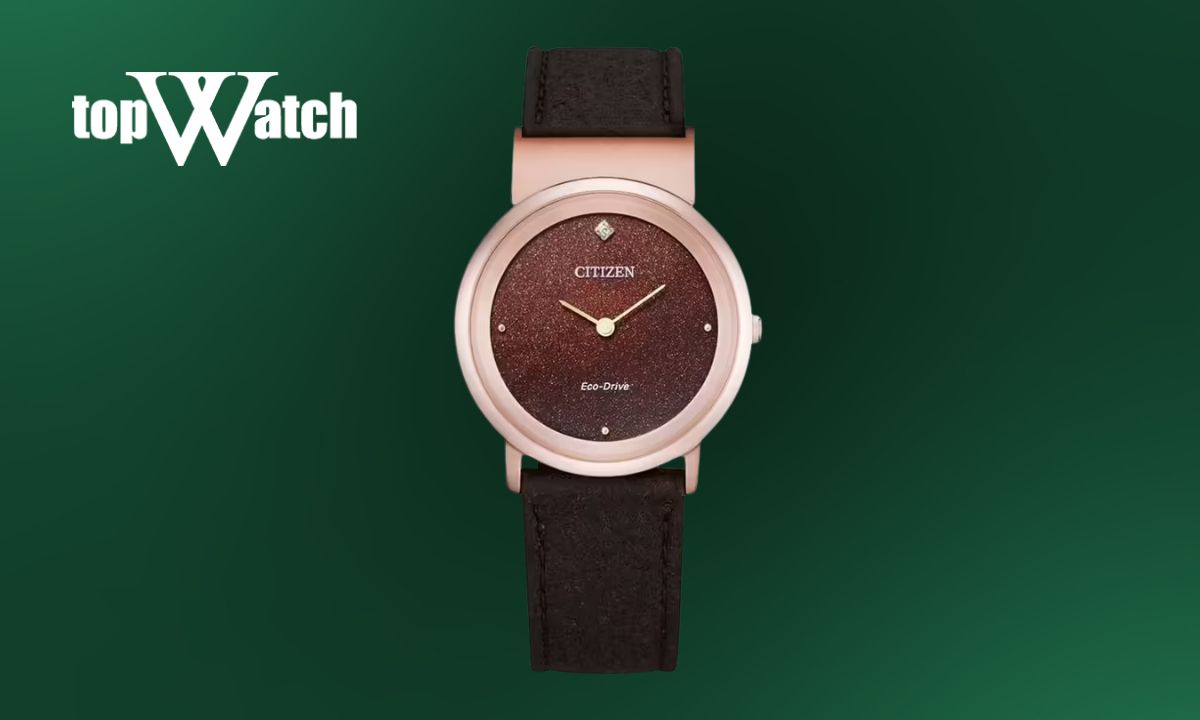Top 14 đồng hồ Citizen dây da nam nữ thanh lịch, sang trọng Đồng hồ Citizen nữ EG7072-19X dây da