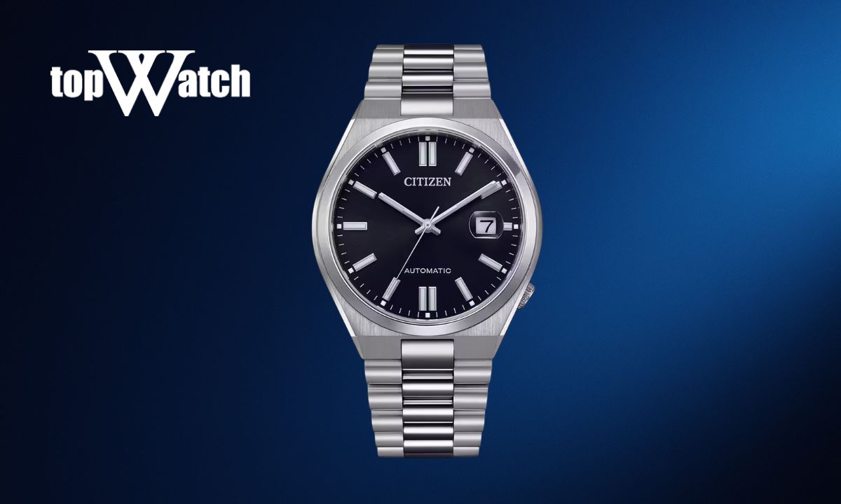 Top 12 đồng hồ cơ Citizen nam cao cấp, thiết kế đẹp, độc đáo Đồng hồ cơ Citizen nam Tsuyosa NJ0150-81E mặt đen