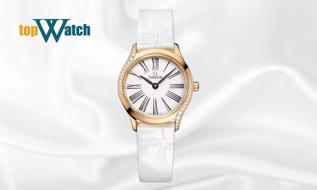 Đồng hồ dây da Omega De Ville Mini Trésor 428.58.26.60.04.001 White