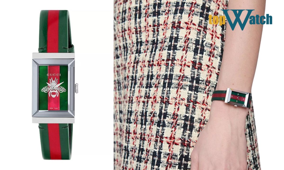 Đồng hồ Gucci của nước nào? Có tốt không? Giá bao nhiêu? Đồng hồ Gucci G-Frame YA147404 21x40mm