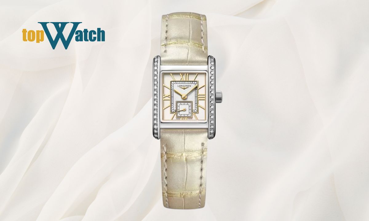 Top 15 đồng hồ Longines nữ dây da thanh mảnh, nữ tính Đồng hồ Longines Mini DolceVita L5.200.0.79.2 mặt vuông