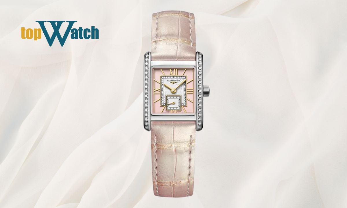 Top 15 đồng hồ Longines nữ dây da thanh mảnh, nữ tính Đồng hồ Longines Mini DolceVita L5.200.0.99.2 mặt vuông